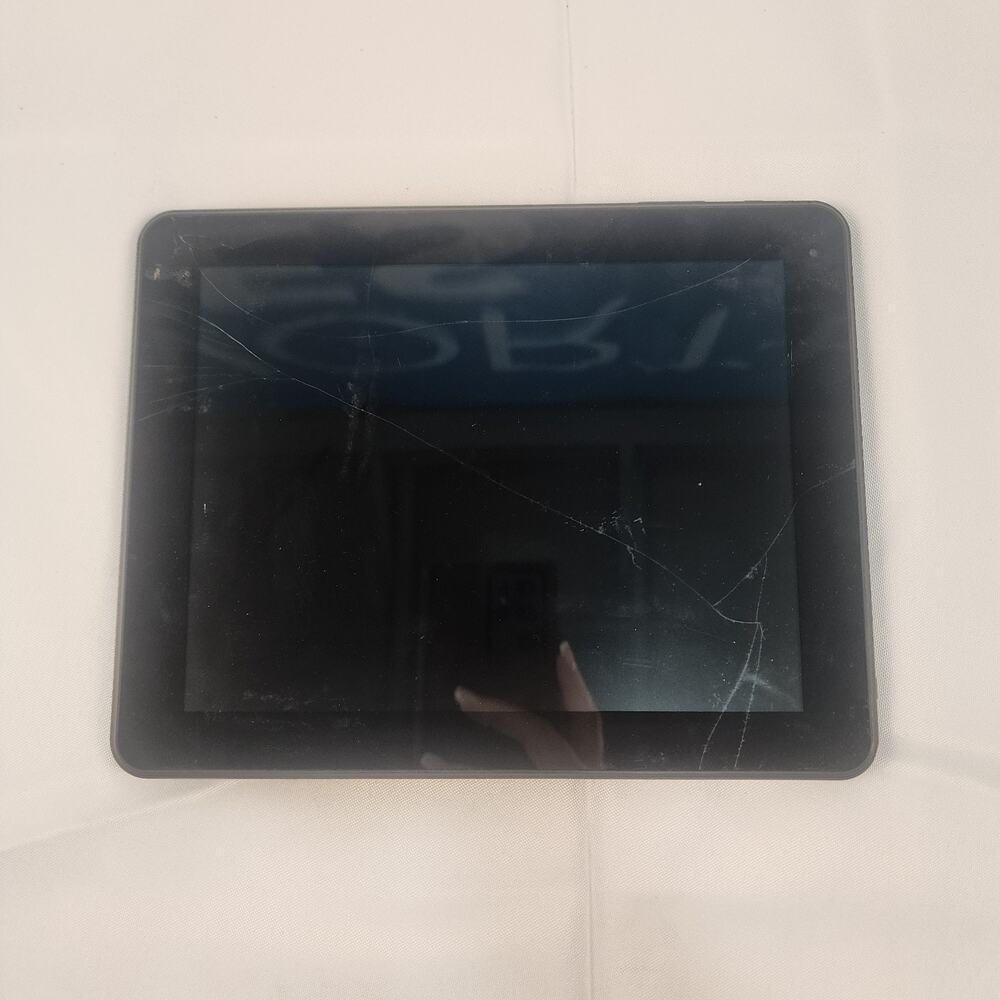 Trio Stealth G4 Android Tablet Silver Cracked Screen For Parts or Repair